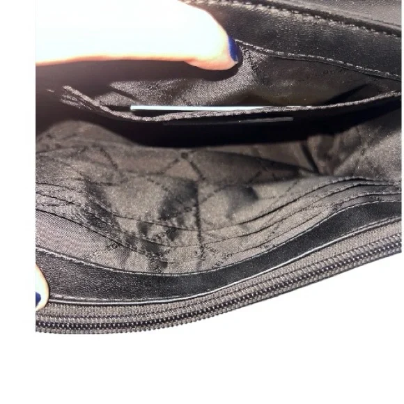 Michael Kors Rose‎ Quilted Shoulder Bag Black Medium - Picture 9 of 12